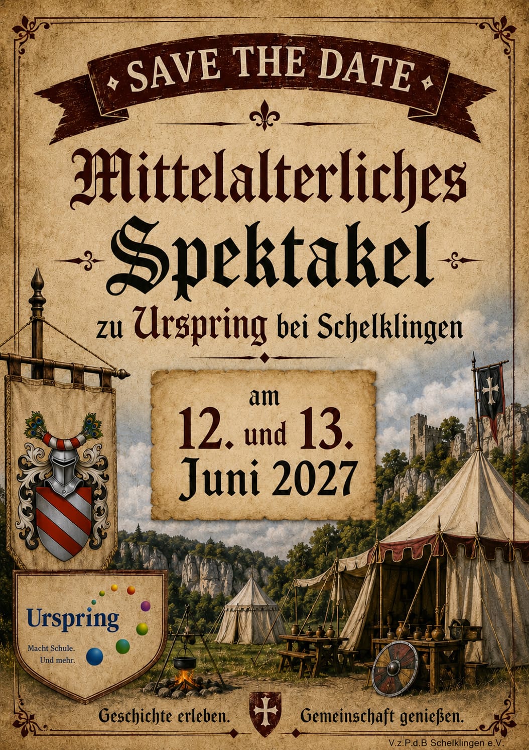 Mittelalterliches Spektakel in Schelklingen Urspring - Juni 2027